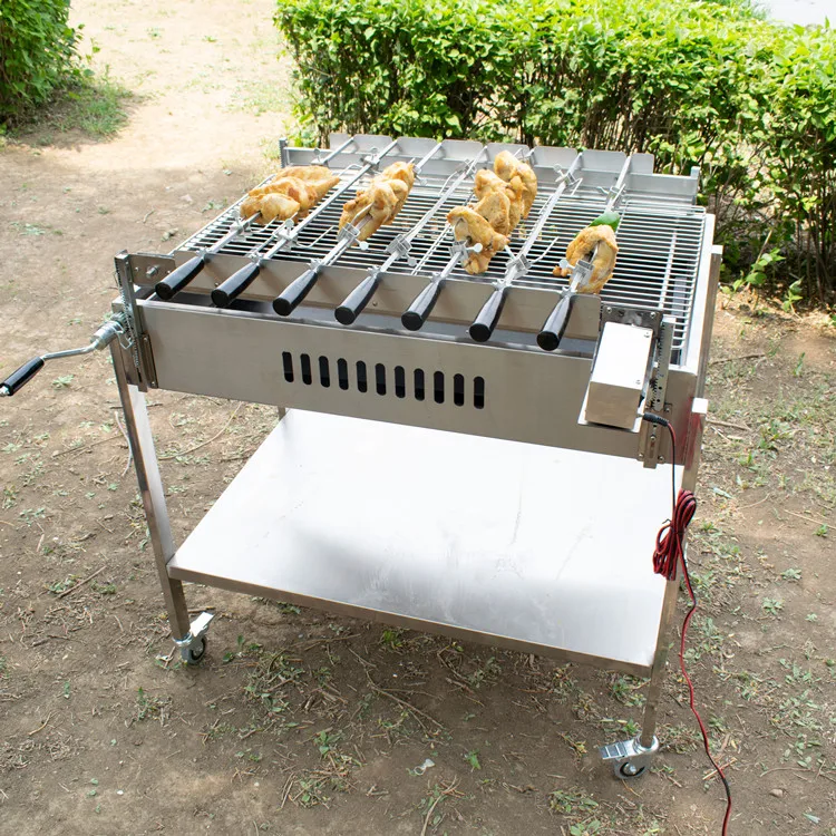 Skewer Grill Rotator BBQ Grill Skewer Chain Set Cyprus BBQ Rotisserie Grills