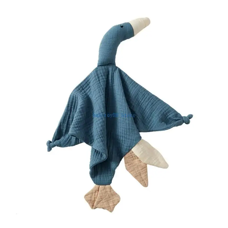 

Y4UD Cotton Muslin Blanket Kids Sleep Toy Soothe Appease Towel Gooses Snuggle Toy Newborn Baby Soft Sleeping Doll