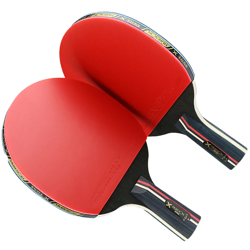 

Table Tennis Racket Set Pong Paddle Training Anti-Slip Grip Lightweight Comfortable Control