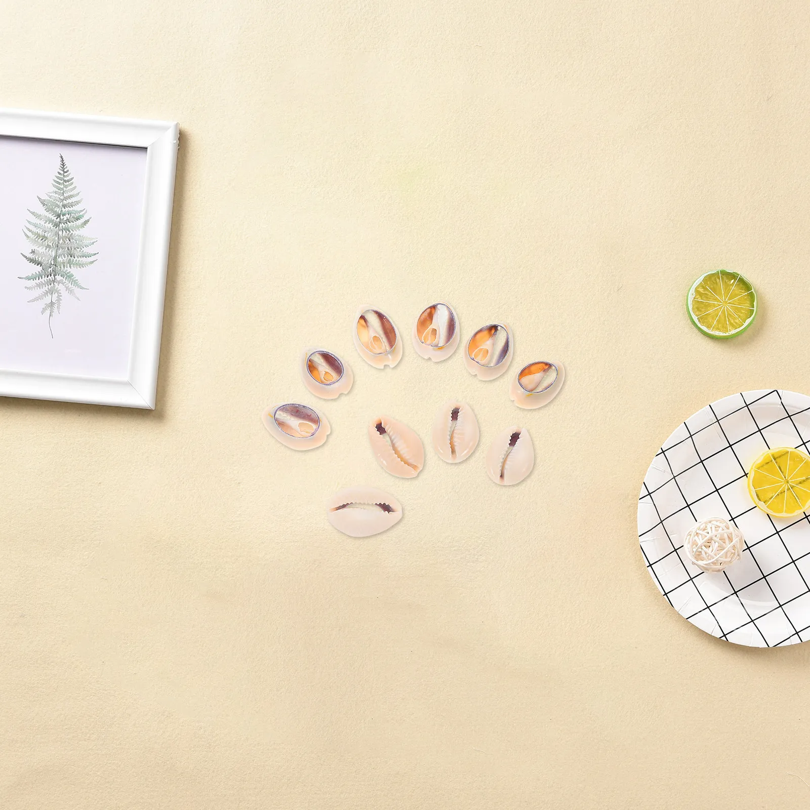 

10Pcs Natural Seashell Pendants Gold-Edged Shell Charms for DIY Jewelry Making Necklaces Bracelets Earrings Craft Supplies