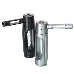 EVIL 155mm Pipa Merokok Rumput Terbakar Kering Paduan Aluminium Portabel & Pipa Tembakau Kaca Aksesori Merokok Pipa Shisha Hookah 6 pipa kaca penjualan terbaik - №