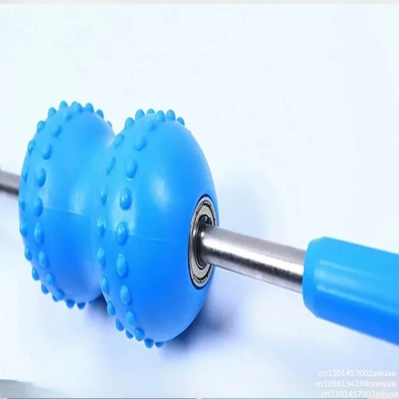 Massage tool Active hammer Push back Silicone ball Back Double ball Roller Meridian rod Physiotherapy Health care