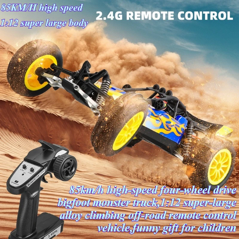 

Cool Stuff Toy Car Funny Gift-85km/h High-speed 4WD Rc Truck,1:12 Climbing Off-road Rc Cars,Bigfoot Monster Truck,Toys for Boys