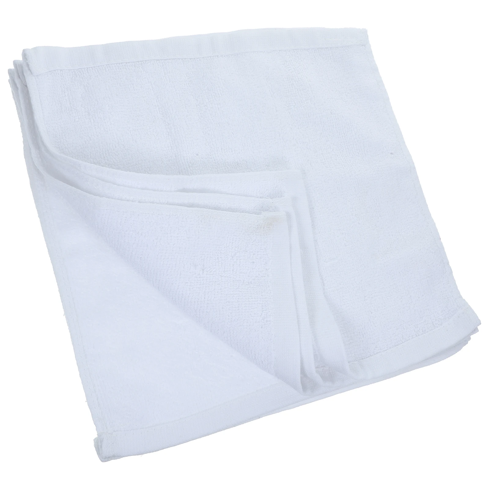 

5pcs Cotton Face Towels Super Soft Absorbent H Washcloths 21 Cotton White 50g 30x30cm Reusable Bathing Cleaning