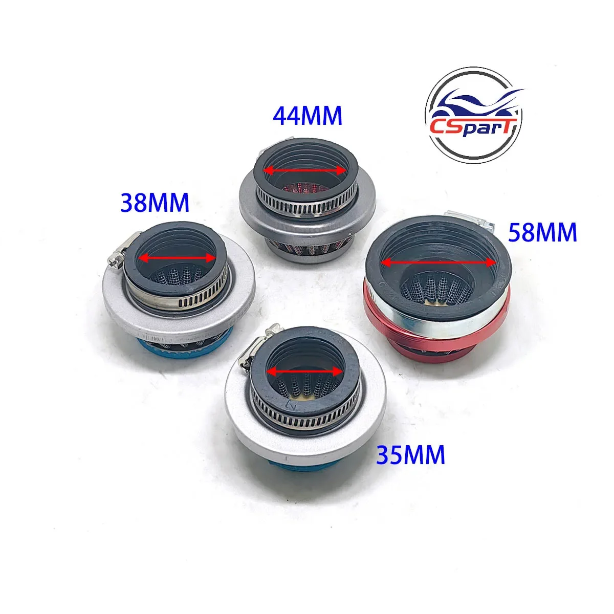 35MM 38MM 40MM 44MM 58MM Air filter Mini Moto 47CC 49CC Dirt Pit Bike ATV Quad Scooter Buggy Pocket