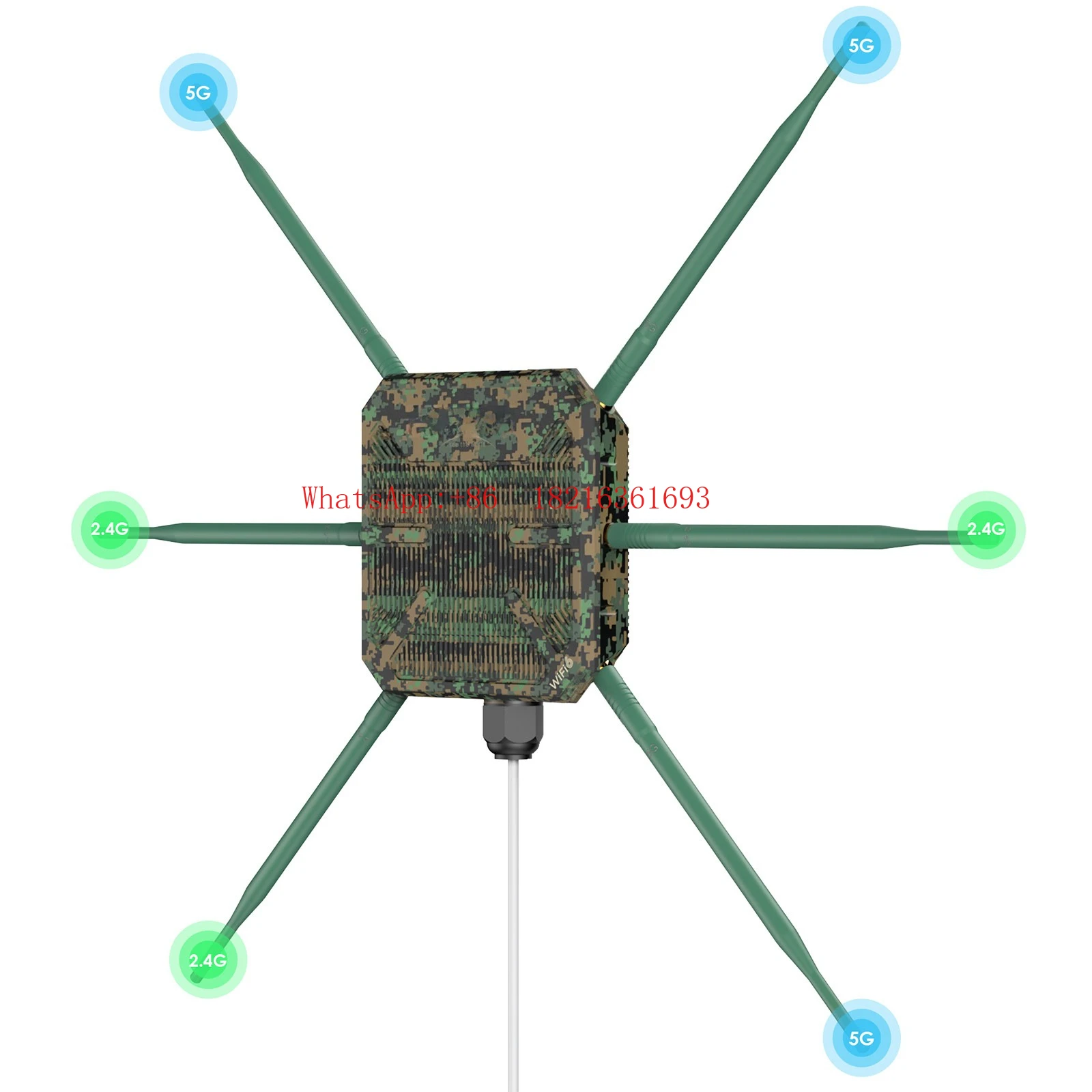 AX3000M Outdoor Router Wifi6 Outdoor High-power Wireless Gigabit Omnidirectional Coverage