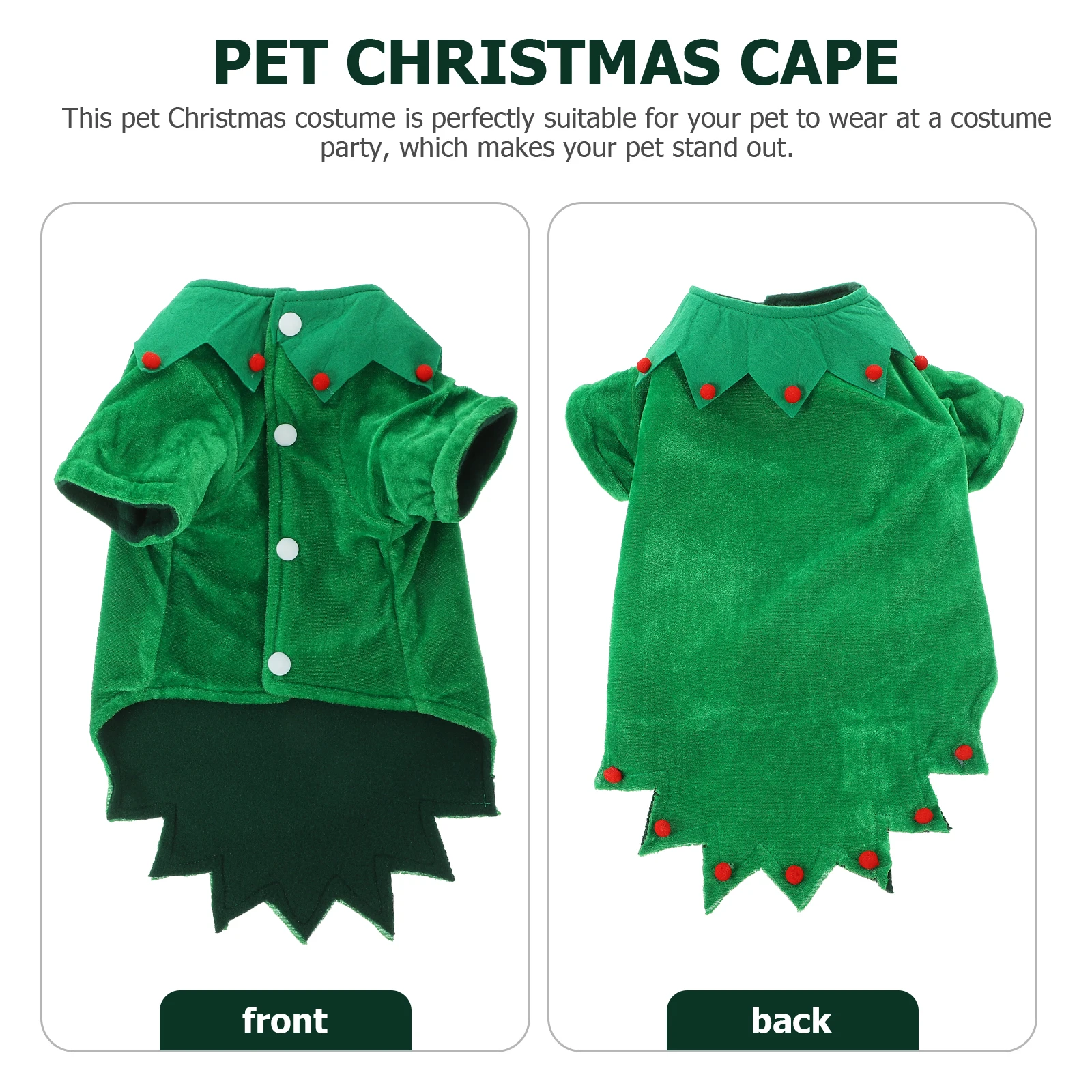 

Pet Christmas Costume Dog Cape Clothes for Cosplay Party Photo Shoots Holiday Accessories Christmas Dog Jacket Pet Wear