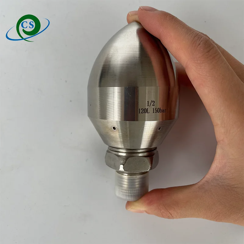 

Насадка для очистки канализационной форсунки высокого давления, насадка для мытья посуды из нержавеющей стали с резьбой 1/2 дюйма