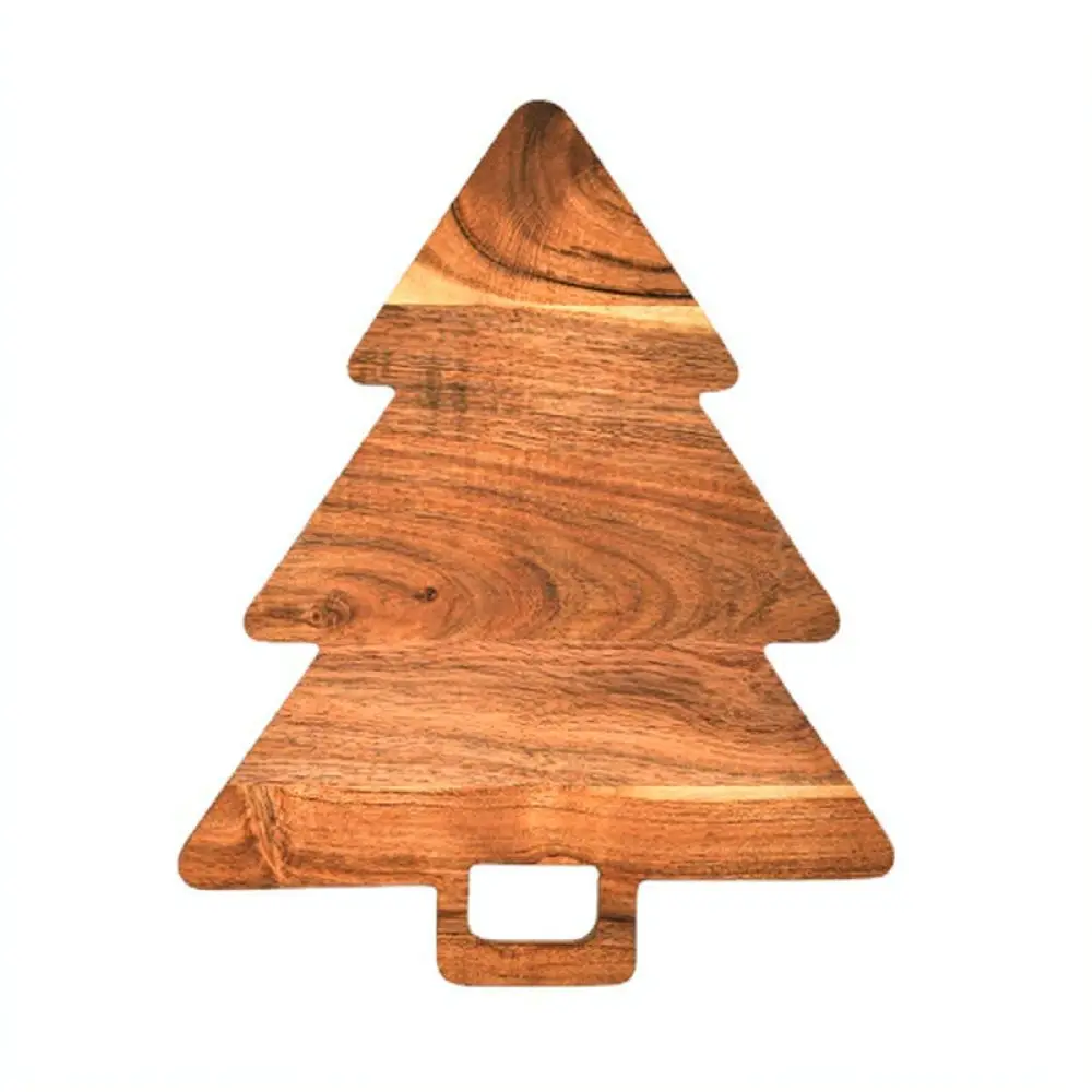Natural Acacia Wood Cutting Board Creative Tree Shape Serving Tray For Fruit Bread Snacks Aesthetic Kitchenware Decorative Decor