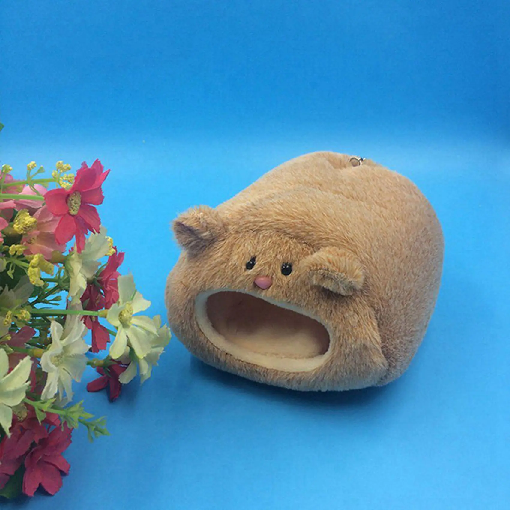 BHBD-3X Hamaca Cálida de Invierno para Jaula de Ratas y Hámsteres, Casa de Oso Adorable con Colchón para Pequeños Animales Peludos
