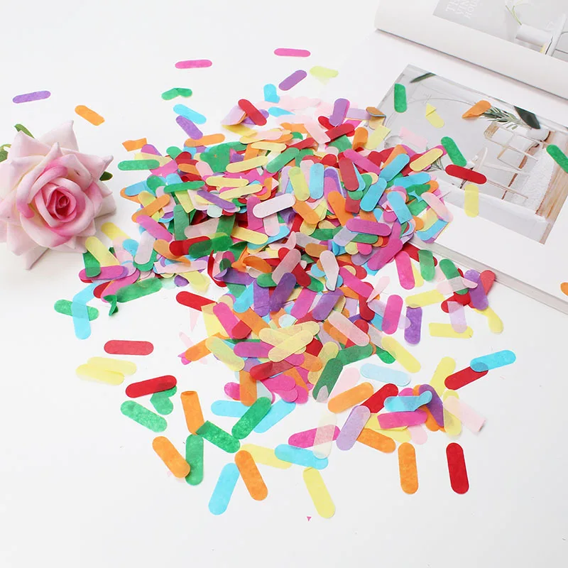 10g/BagLong Strips Of Confetti Throw Paper Scraps To Decorate The Birthday Party Pop Ball Balloons Filled With SequinsDecoration