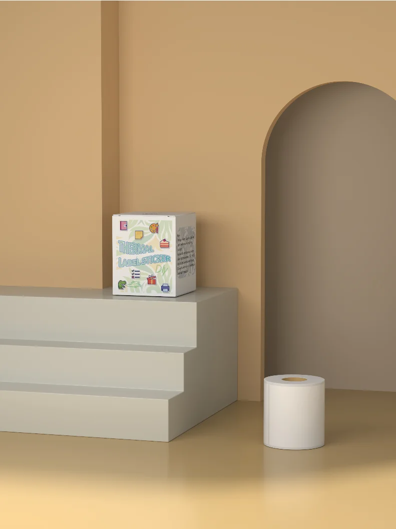 50x80mm Thermal Label Paper Compatible with Thermal Printers - Suitable for Receipts, Notes, Photos, and Labels