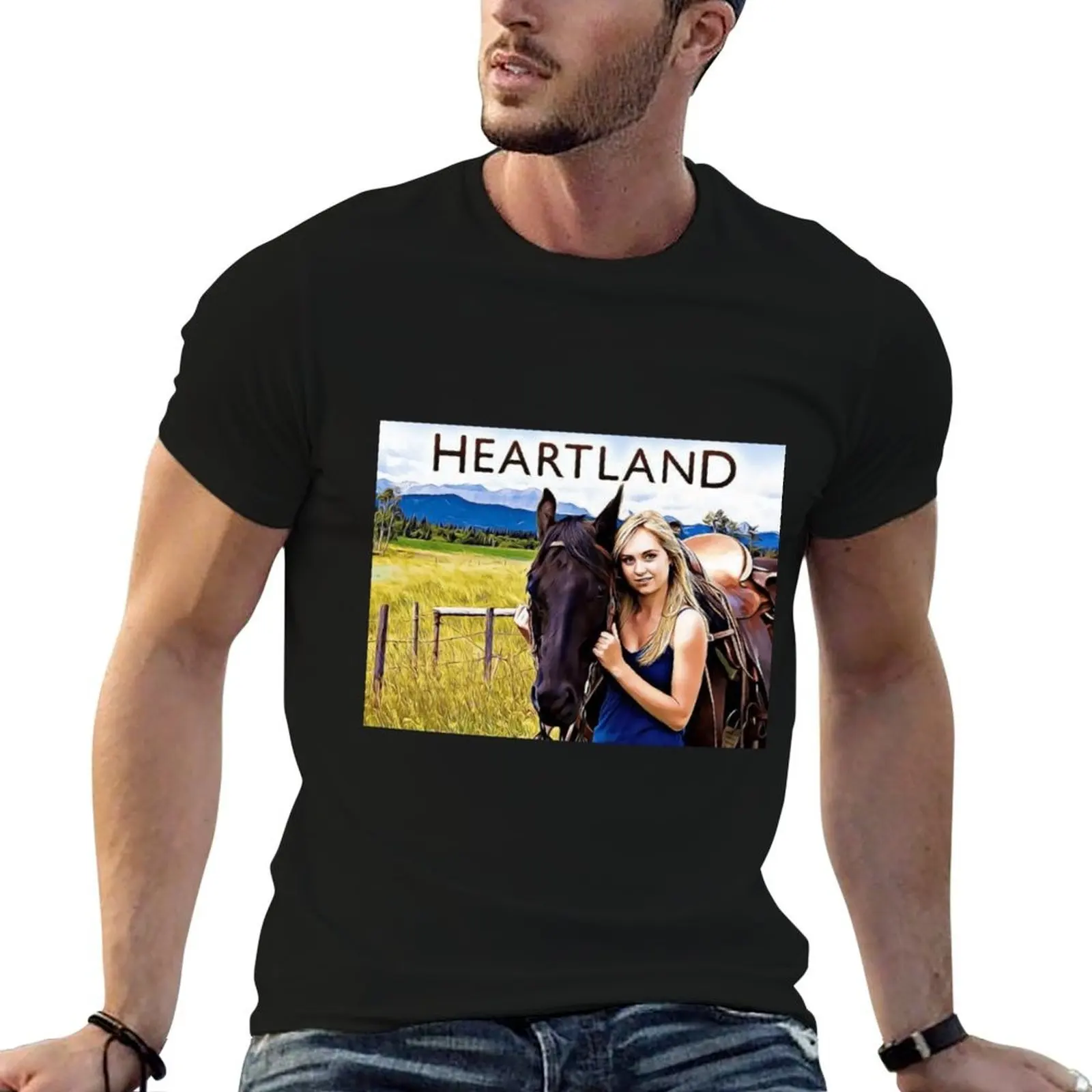 

Heartland Ranch T-Shirt man t shirts for men t shirts for man pack cotton t shirts designer T-Shirt