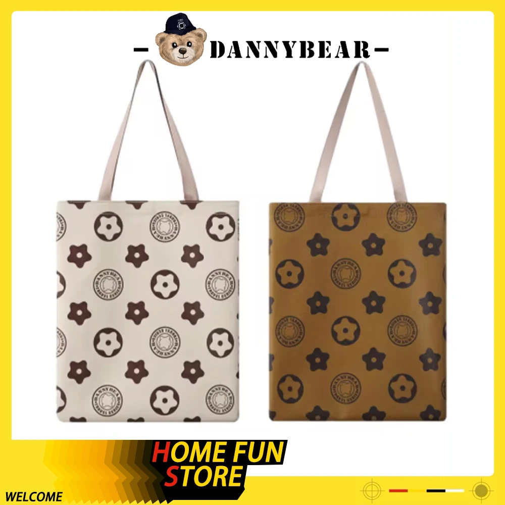 

Danny Bear Tote Bag Circular Mark Bear Handbag Light Personalized Shopping Bag Commuting Fashion Shoulder Woman's Bag Bag Gift