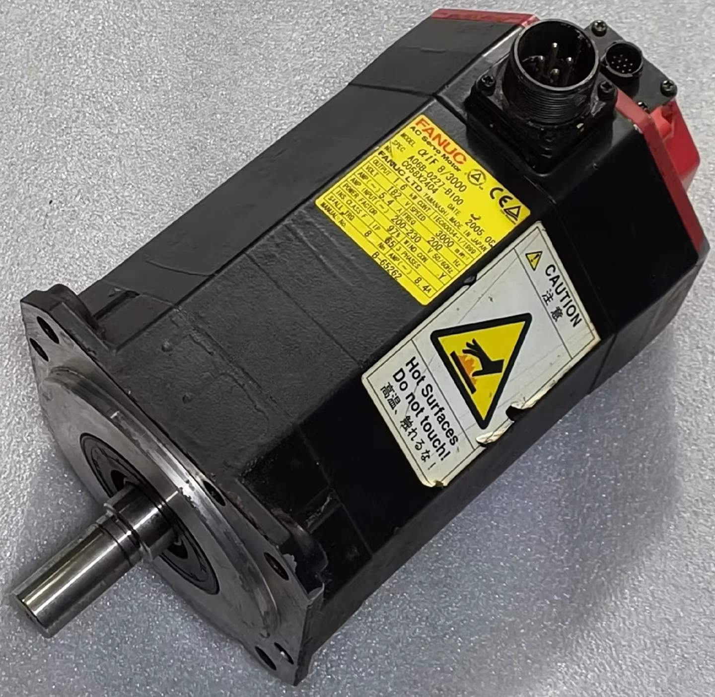 Original Genuine，A06B-0227-B100 Used Servo Motor Original Paint，A06B 0227 B100，Fast shipping