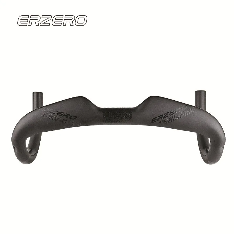 ERZERO Carbon Fiber Road Bike Handlebar Ultra Lightweight 360/380/400/420/440MM Matte Internal Routing Road Bicycle Handle Bar