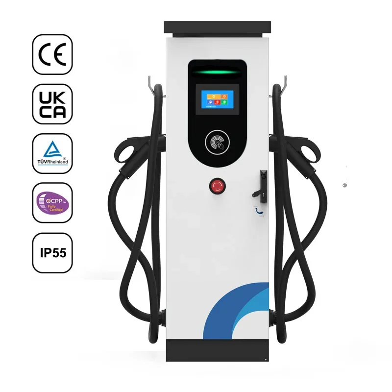 Factory Ev Charger Station Manufacturer CCS2 Type 2Ffloor Mounted EV Charger Widely Using Charging Station for Czech Republic