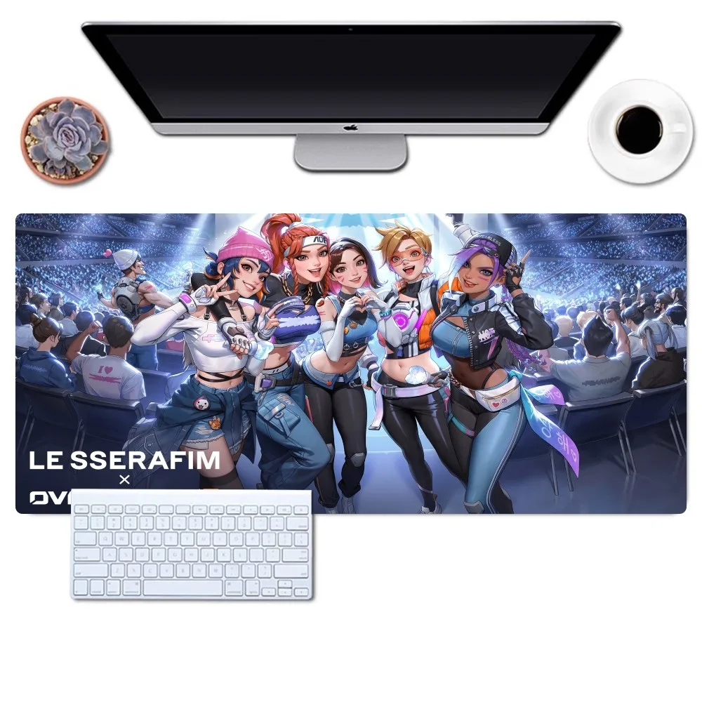 Imagem -02 - Grande Antiderrapante Lockedge Mouse Pad Gaming Office Desk Pads Overver ow Mousepad para Computador