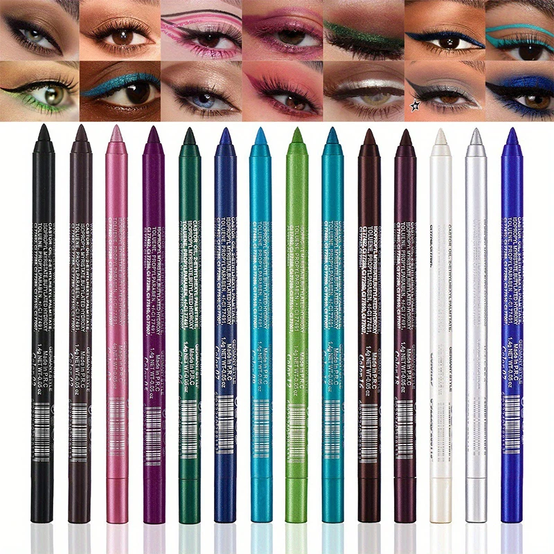 Waterproof Smudge-proof Eyeliner Pencil Matte And Pearlescent_voghion.com