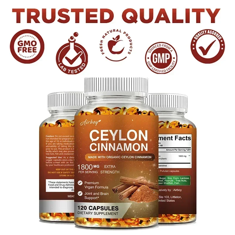 

Ceylon Cinnamon - Metabolism Support, Immune Health, Joint Health and Cardiovascular SupportSupplements