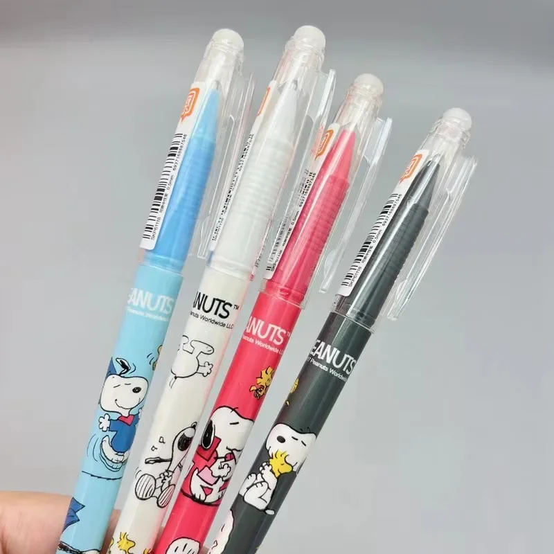 Snoopy Erasable Unisex Pen Cartoon Anime Peripheral 0.5mm Unisex Pen Student Stationery School Supplies Adult Office Supplies