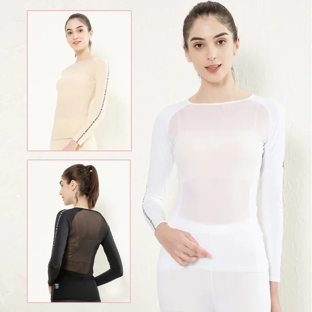 Love Golf Damska cienka koszula z długim rękawem Damska bielizna z filtrem przeciwsłonecznym Ice Silk Cooling Slim Sports Jersey Summer Golf Bottoming Tops