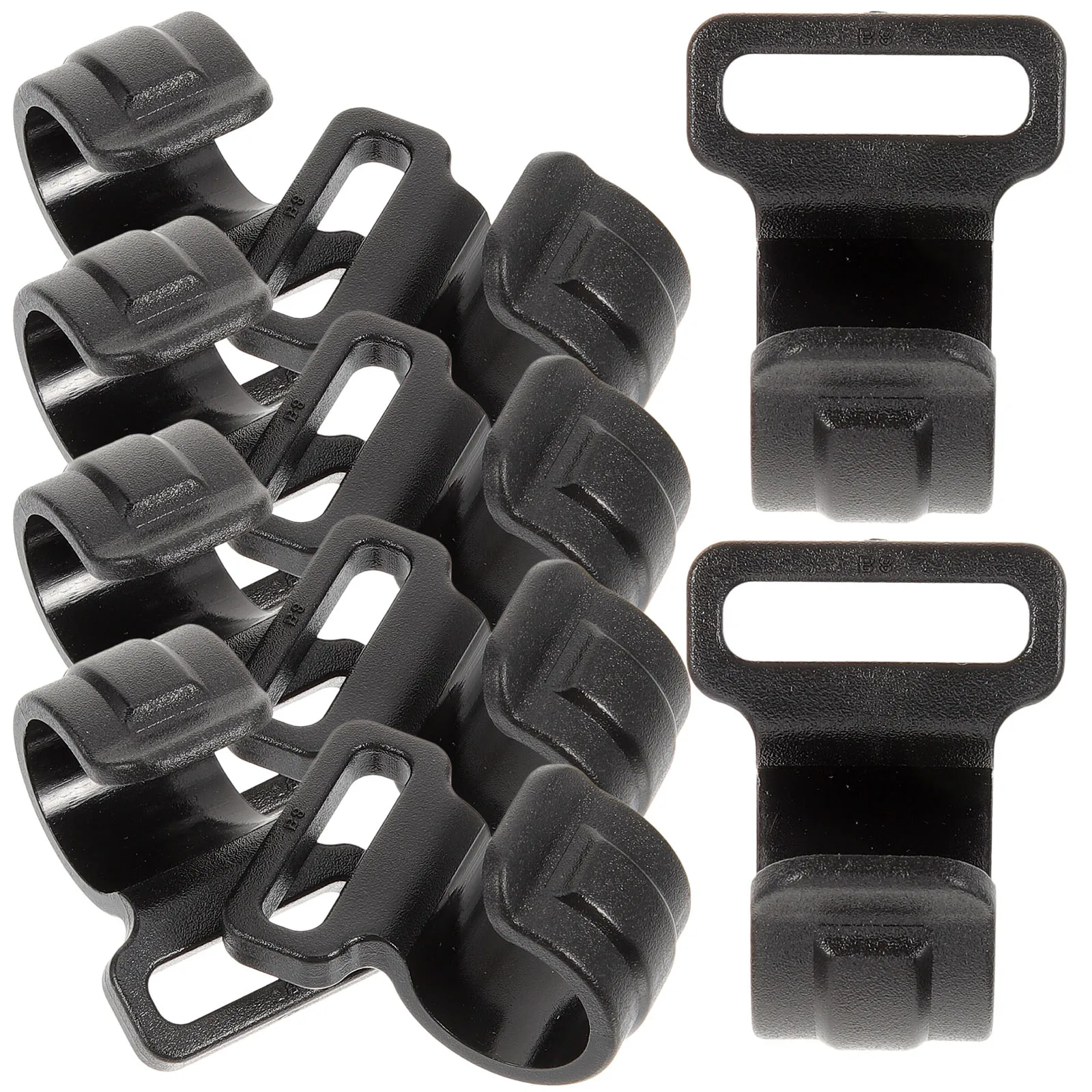 

10 Pcs Connecting Hook Tent Camping Accessories Pole Clamps Plastic Pegs Rope Hanging