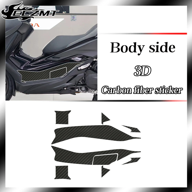 For HONDA FORZA350 Forza 350 2023 3D carbon fiber protective sticker Body film Waterproof and scratch resistant modified