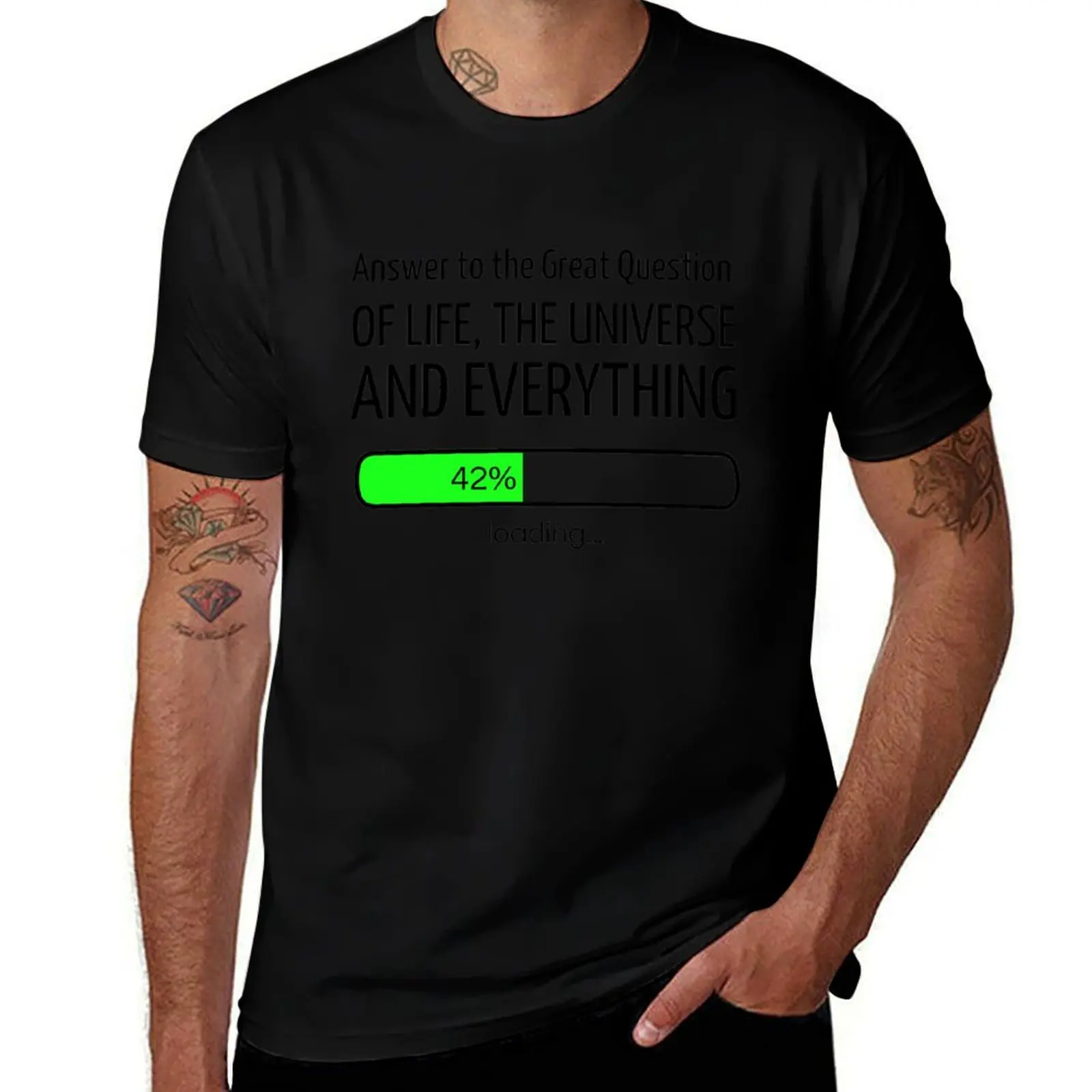 

The answer to life, the universe and everything T-Shirt t shirt man cotton cotton t shirts man 100% T-shirt