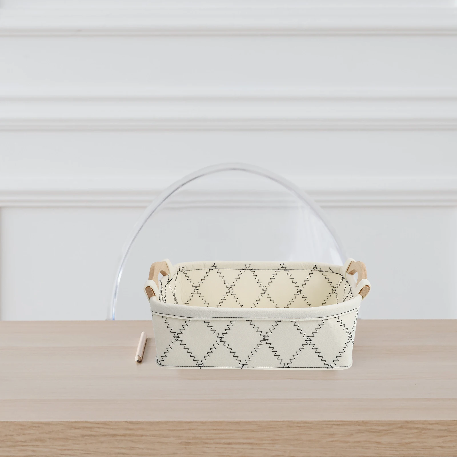 

Felt Storage Basket Clothes ganizer Foldable Baskets Creative Wooden H Multifunctional Safe Practical