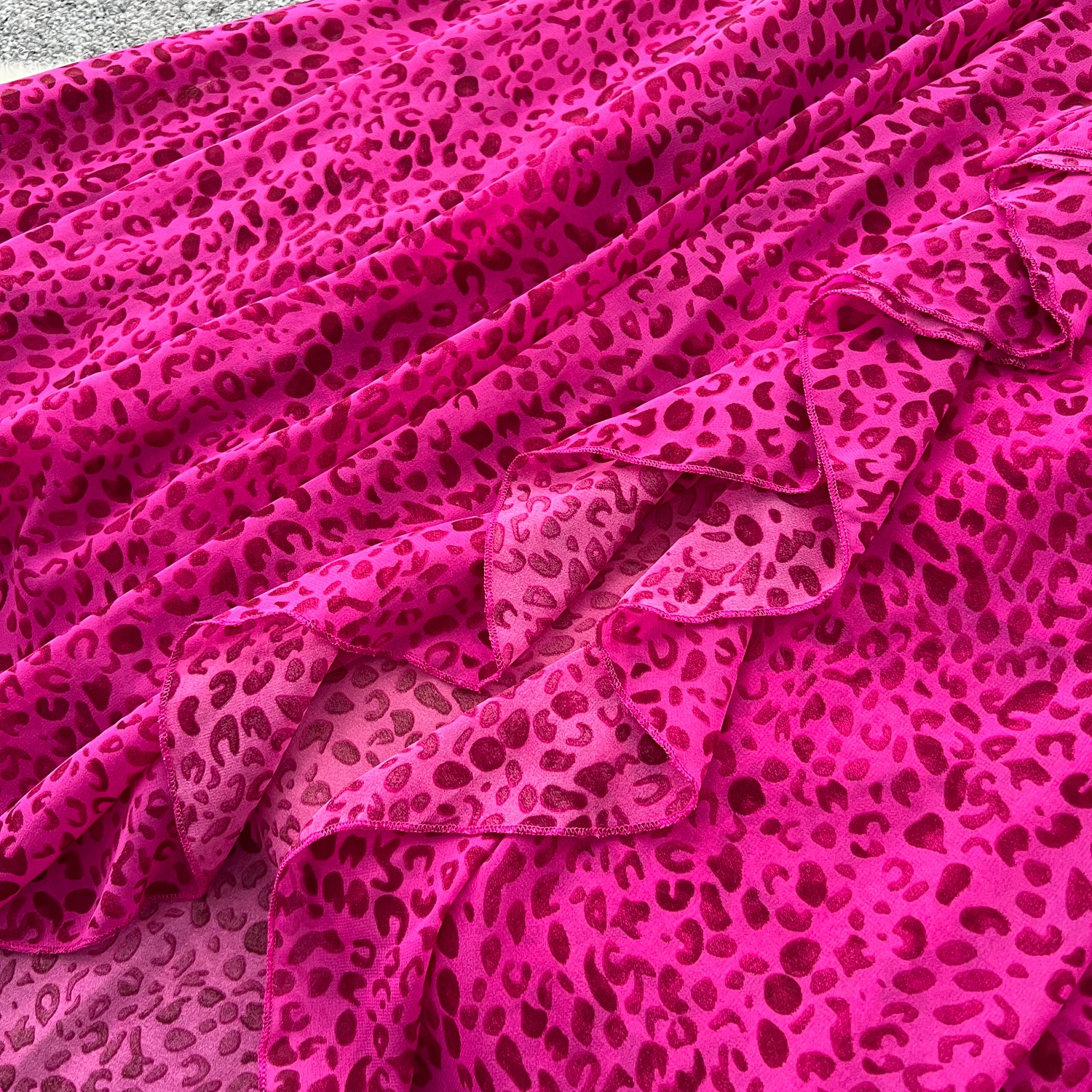 Chic vintage Tridimensionale volant sottile Elegante Fata moda coreana Boho Vestito estivo abbigliamento donna Abito lungo