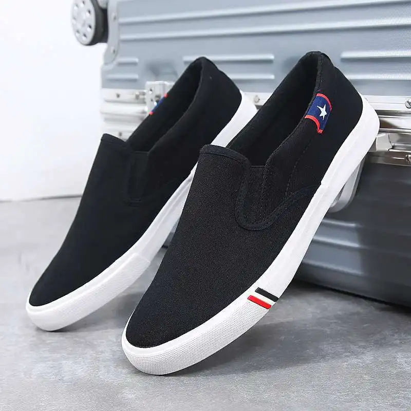 

Canvas shoes of large sizeLow-top men's shoes are breathableBlack casual shoes are comfortable for hiking Tenis De Mujer tenis