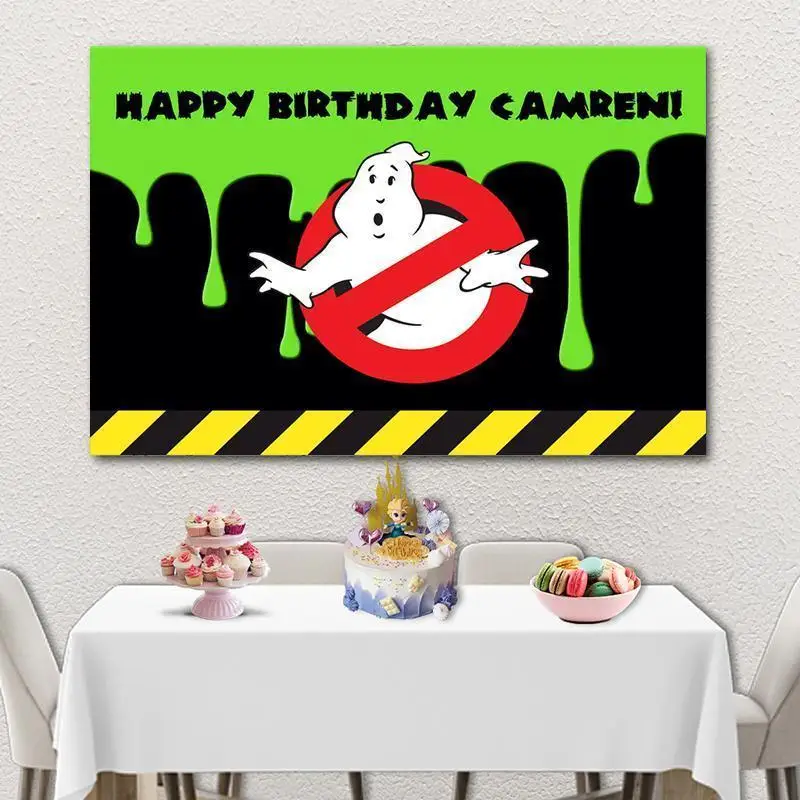 Fondo Verde de dibujos animados para sujetar el cinturón de seguridad, tela decorativa para fiesta de cumpleaños de niño, estudio de fotografía Digital