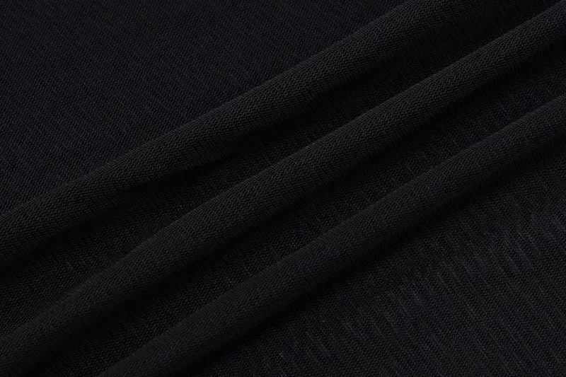 Robe Maxi moulante en maille transparente pour femmes, à lacets, dos nu, Sexy, transparente, col rond, manches longues, Clubwear, Robes longues de fête