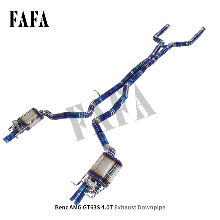 For  GT63S 4.0T Exhaust System in the Rear Section of the High-performance Catback Exhaustpipe Enhances the Sound Effect