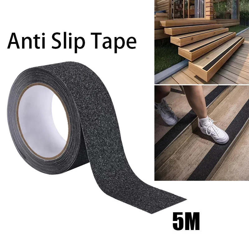 5M Anti Slip Traction Tape Best 80grit Friction Abrasive For Stairs Outdoor/Indoor Waterproof Grip Tape Safety Non Skid Tread