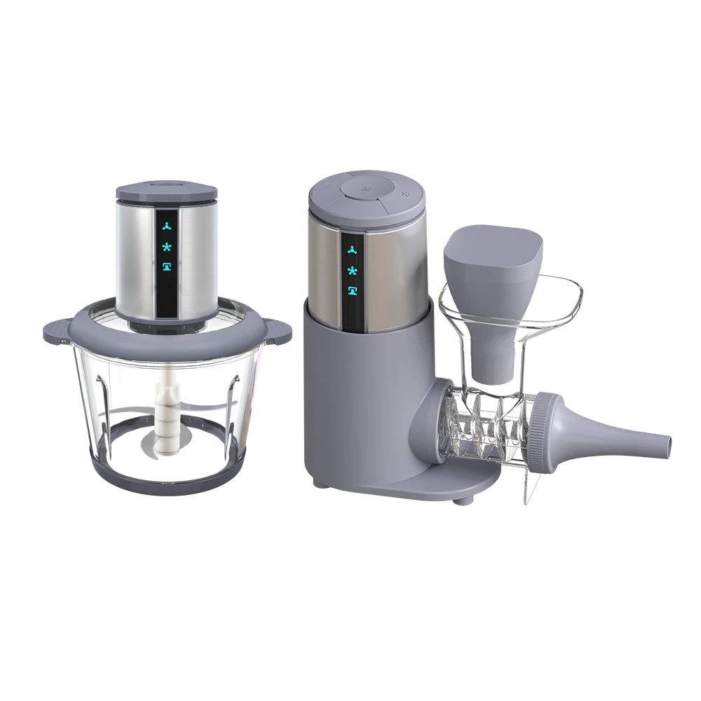 

2025 New Design Digital 2L 3L Small Meat Chopper Sausage Filling Stainless Steel 4 Blade Electric Meat Grinders For Sale