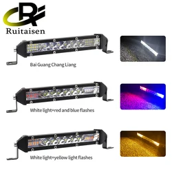 16LED Work Lights LED Bar for Car Spot Flood Light Auto Headlight barra LED 4x4 Off Road for Truck Tractor SUV ATV 12V-36V