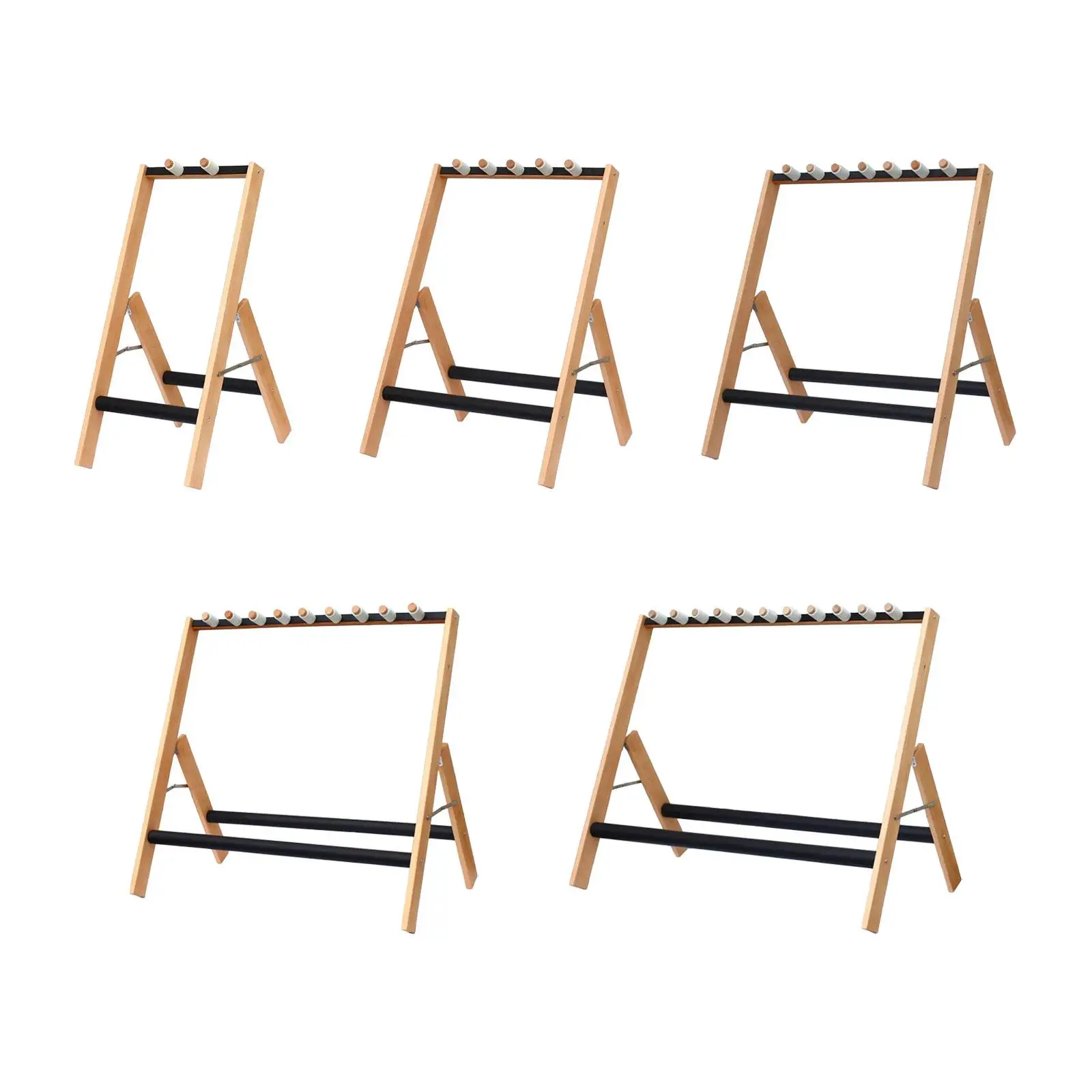 Multiple Guitar Stand Wood Foldable Lightweight Non Scratch Padding Guitar