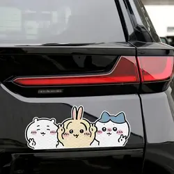 Chiikawa Car Sticker Reflective Stickers Bike Decorative Stickers Scratch Masking Cartoon Anime Car Decorate Accessories Gift