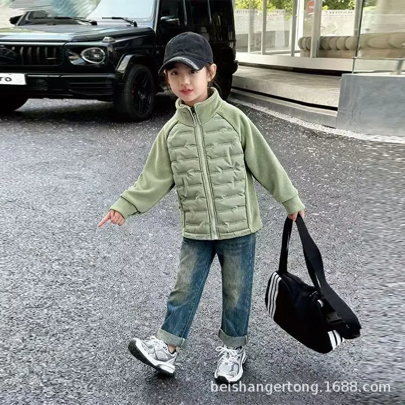 2026 New Winter Kids Padded Coat Thick Warm Inner Liner Jacket Windproof Cotton Outerwear for Boys Girls