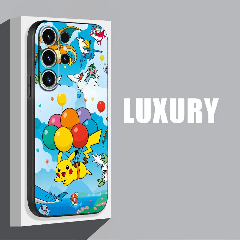 Case For Samsung Galaxy S24 S23 Ultra S22 Plus S20 FE S21 S10 5G Lite S10e S9 S8 Luxury Soft Phone Cover Pokemon Eeve Evoli Capa