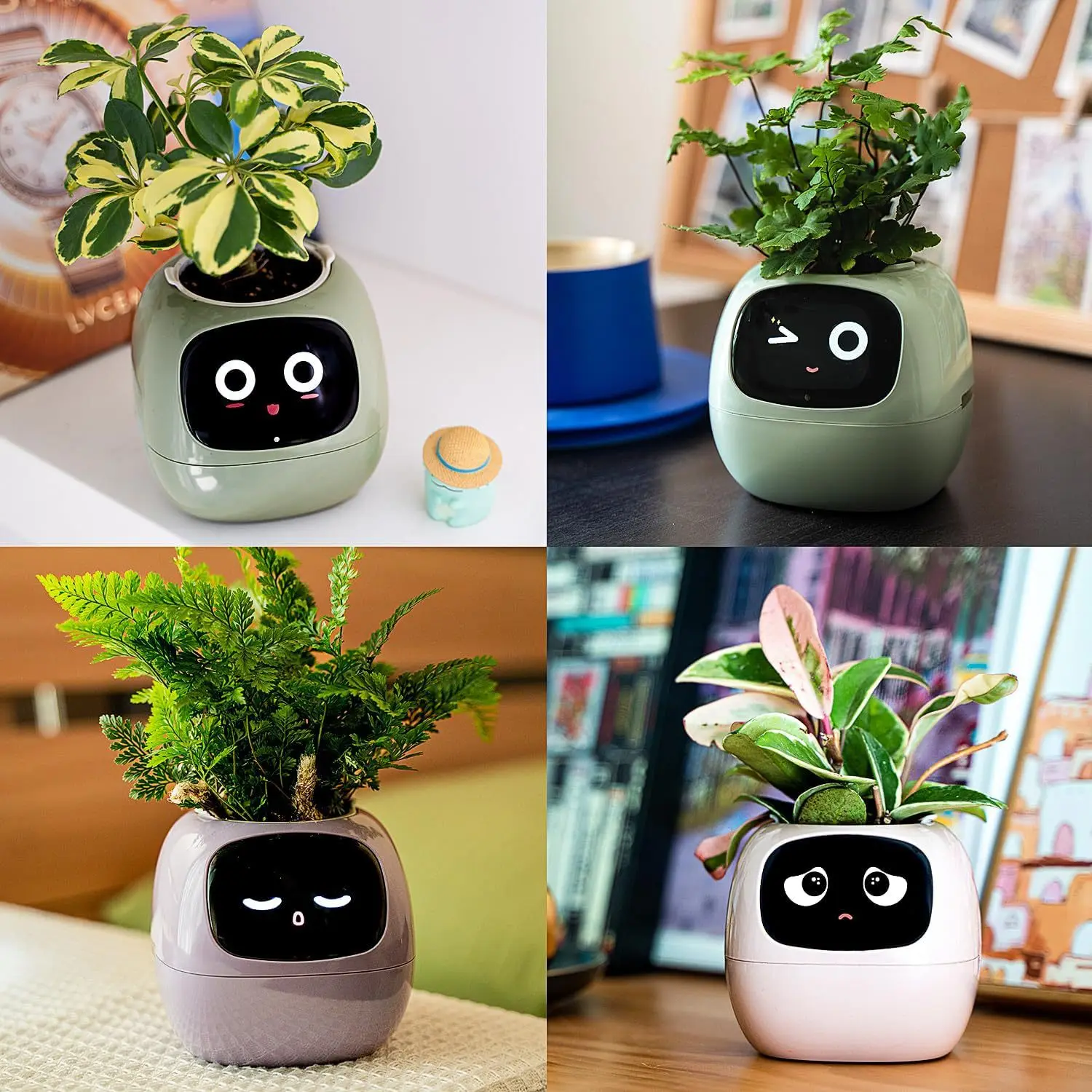 IVY Intelligent Planter Electronic Pet Emotional Interactive Automatic Monitoring Temperature and Humidity Creative Plant Pot Gi