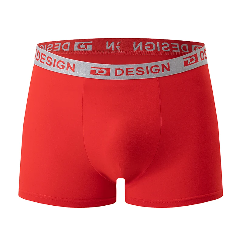 4-Piece Men's Underwear - Comfortable Large Size Casual And Fashionable Plain-Cloth Straight-Leg Pants Suitable For All Seasons