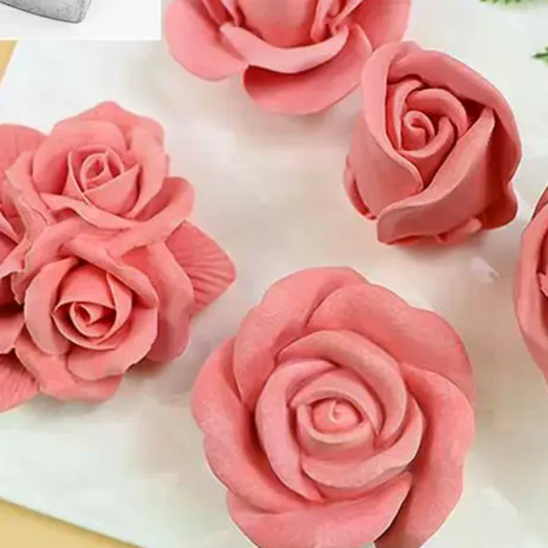 Peony Veiner Silicone Mold 5 7pcs Fondant Flower Cutter Set for Cake Decorating Soft Flexible Moulds for Sugar Craft Baking