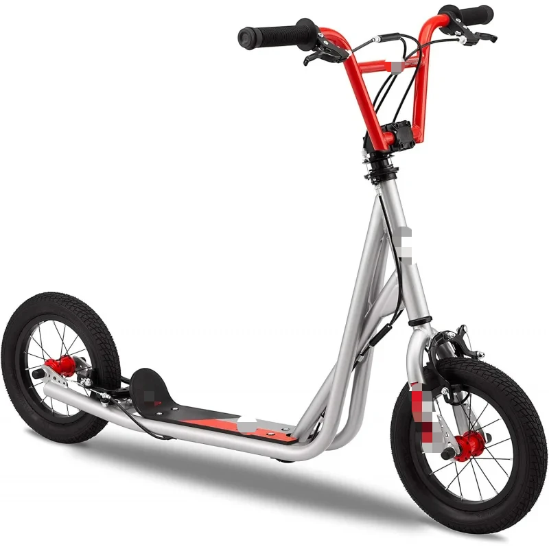 Mongoose Trace -Electric Scooter for Youth Boys Girls Age 8  Year Old, Max Weight of 220 lbs., 12-Inch Air Tires, Non-Fol