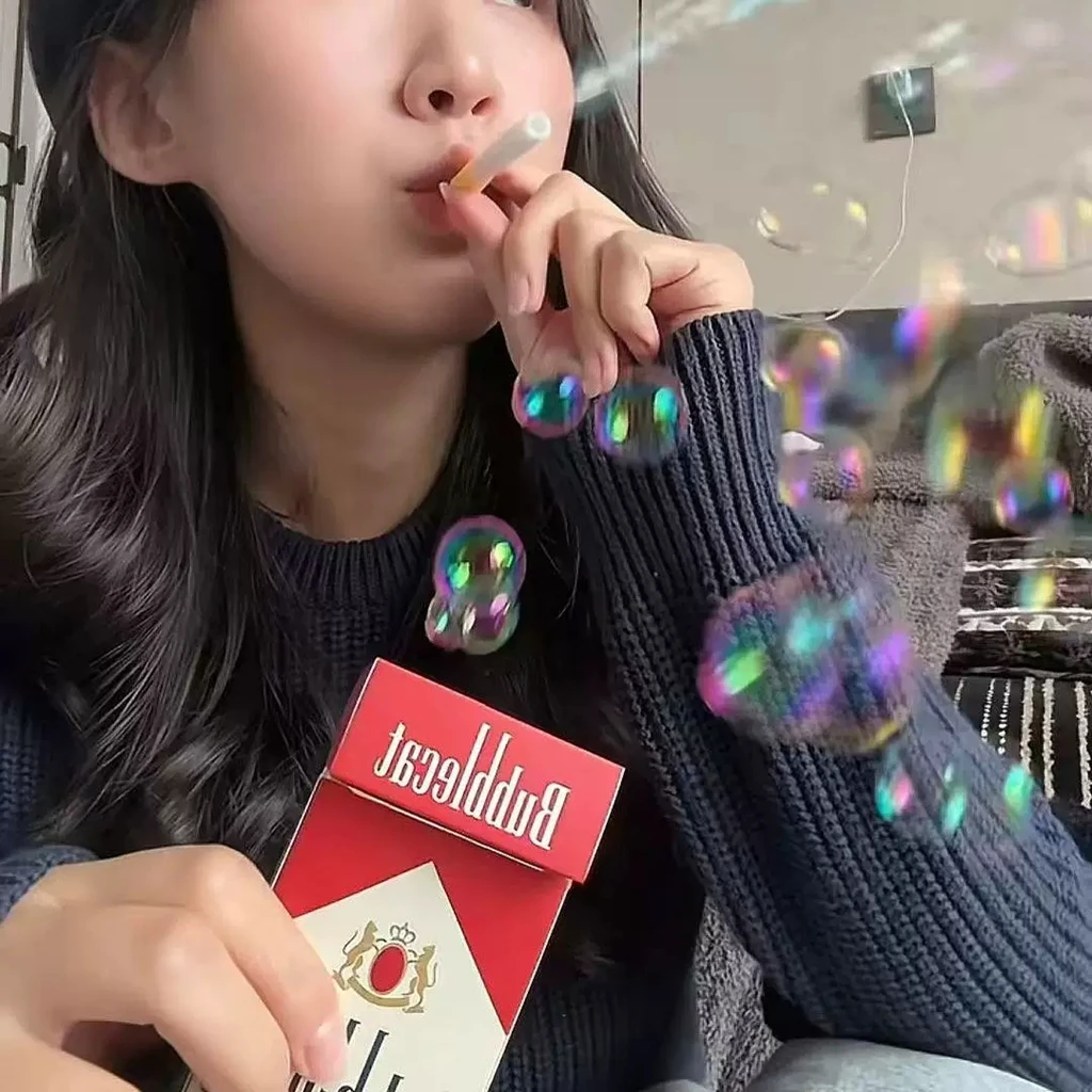 Simulated Toy Bubble Cigarette Box Creative and Funny Adult Decompression Cigarette Bubble Prank Abstract