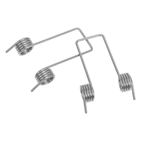 디지털 스마트 잠금 장치 탑재, 맞춤형 배달 상자 - 아연 도금 강철 소재의 야외 금속 소포 박스 16 2 Pcs 스프링 액세서리 캔 토션 스프링 교체 쓰레기통 뚜껑 실버