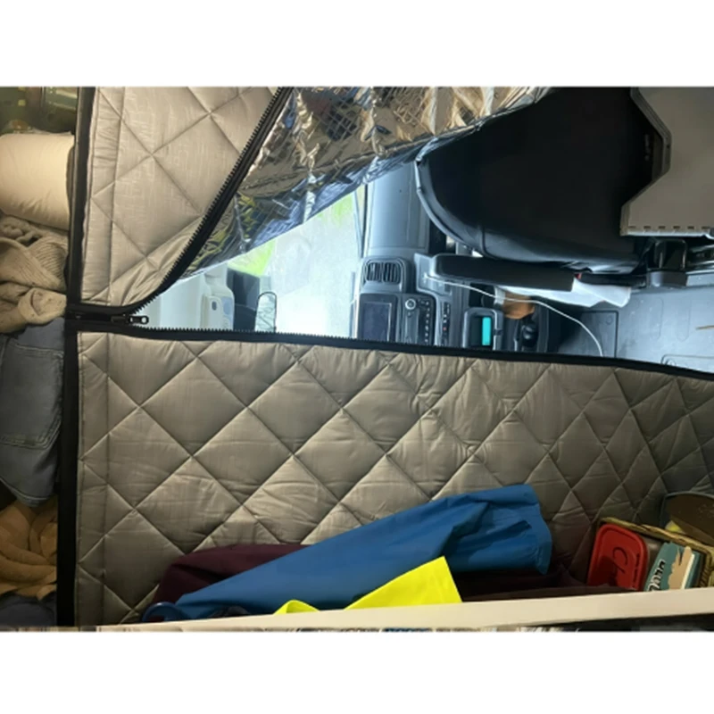 ผนังกั้นห้องแบบเก็บความร้อนสำหรับรถตู้แคมป์เปอร์ สำหรับ Fiat Ducato Peugeot Boxer Citroen Relay 2006+ Ram Promaster รถบ้าน