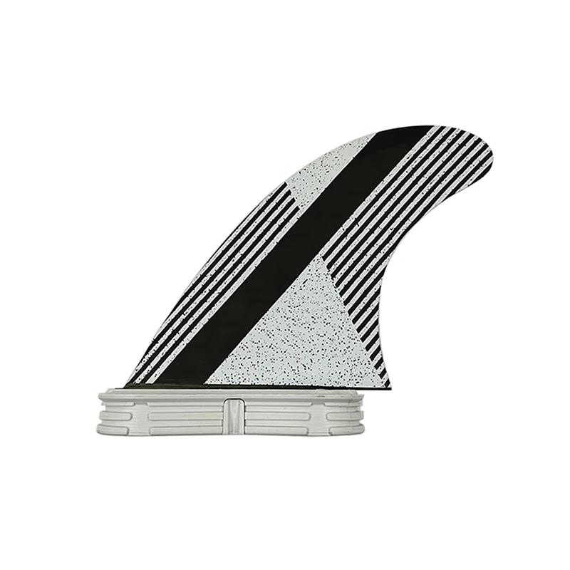 Double Tabs 2 Size M/L Fins Black with White Color Fiberglass Honeycomb 3 pcs/set Fins UPSURF Surfboard  Accessories